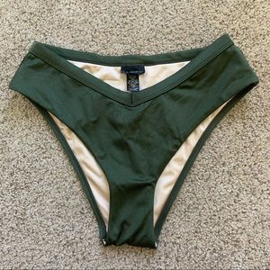 pacsun army green high cut bikini bottoms